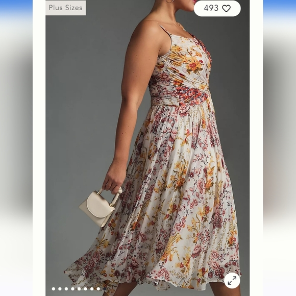 Anthropologie Dresses Anthropologie Ruche Square Neck Dress Poshmark